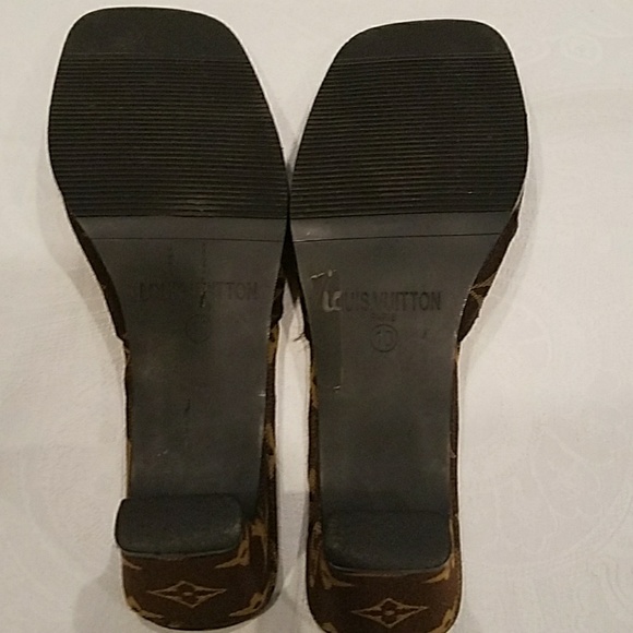 Louis Vuitton monagram slides Sandals size 10 - Picture 7 of 8